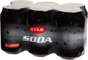 STAR Soda Can 300ml 6 pack - افضل مشروب غازي