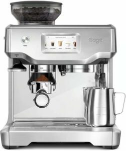 Sage Ses880Bss4Gsa1 The Barista Touch Semi Automatic Espresso Machine 250G - أفضل ماكينة قهوة بدون كبسولات