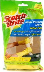 Scotch-Brite All Purpose Gloves Medium Size Reusable gloves - أفضل قفازات غسيل الصحون