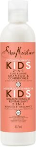 Shea Moisture Coconut & Hibiscus Kids 2-In-1 Curl & Shine Shampoo & Conditioner 8oz - أفضل شامبو للاطفال للشعر الجاف