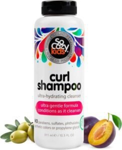 SoCozy Curl Shampoo For Kids Hair Ultra-Hydrating Cleanser 10.5 Fl Oz - افضل شامبو لشعر الاطفال الجاف
