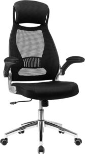 Songmics Office Swivel Chair Mesh Backrest With Headrest