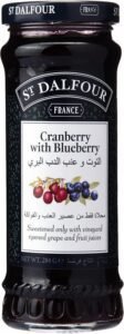 St. Dalfour - Cranberry With Blueberry - 284G - افضل انواع المربى