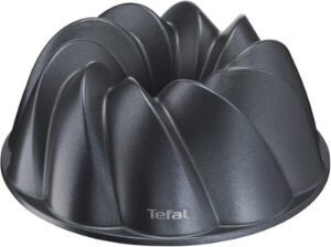 TEFAL Baking Mold Geometric Bundt Pan 25cm Perfectly Even Golden-Brown Results J3030204 - افضل انواع صواني الكيك