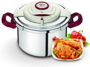 TEFAL Pressure Cooker Clipso + Precision 8L Stainless Steel P4411462 - افضل طناجر الضغط