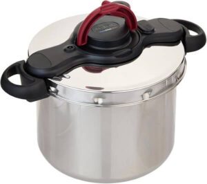 TEFAL Pressure Cooker ClipsoMinut’® Easy 9L Stainless Steel Pressure Cooker P4624966 - افضل طناجر الضغط