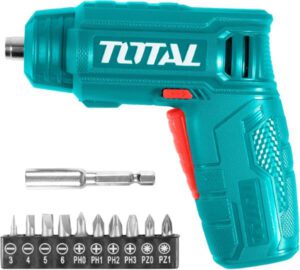 TOTAL Cordless Screwdriver Lithium-Ion TSDLI0402 - افضل انواع المفكات الكهربائية