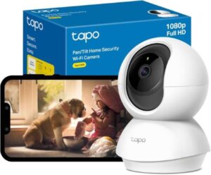 Tapo TP-LINK Pan-Tilt Smart Security Camera Indoor CCTV 360° Rotational View C200 - افضل كاميرا مراقبة اطفال