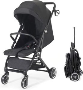 Teknum Travel Cabin Stroller Single Hand one-sec fold Compact Cabin Approved 0-4 Years - افضل عربات اطفال للسفر