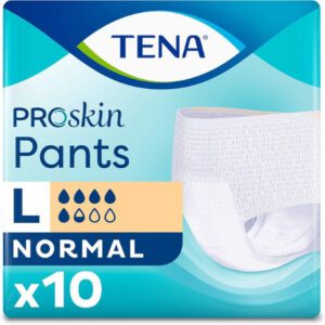 Tena Proskin Normal Incontinence Adult Pants Large 10 Count - افضل حفاضات للكبار