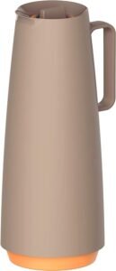 Tramontina Exata Beige Plastic Thermal Flask with 1 Liter Glass Liner - افضل ترامس شاي