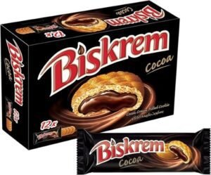 Ülker Biskrem Cocoa Cream Filled Cookies 12 x 36 g - افضل البساكيت