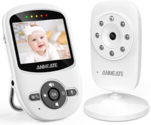 Video Baby Monitor with Digital Camera ANMEATE Digital 2.4Ghz Wireless Video Monitor with Temperature Monitor - افضل جهاز مراقبة الطفل