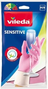 Vileda Sensitive Comfort household gloves offer maximum sensitivity medium size 8 - أفضل قفازات غسيل الصحون