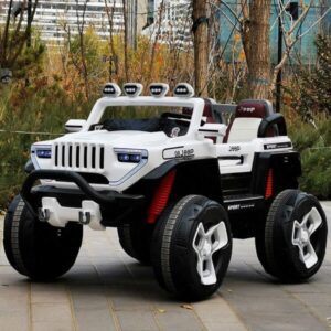 WVWTWB 12v electric car four children can ride off-road vehicles Double Queen with remote control toy car baby can sit - أفضل سيارة كهربائية للاطفال