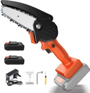 perforlld Upgraded Mini Chainsaw 4 inch Cordless Electric Chainsaw with 24V Rechargeable 2000mAh Battery - افضل منشار كهربائي